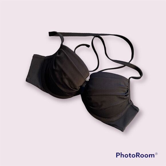 Victoria’s Secret Black Bikini Top 32C  LAST CHANCE ITEM - Picture 1 of 4